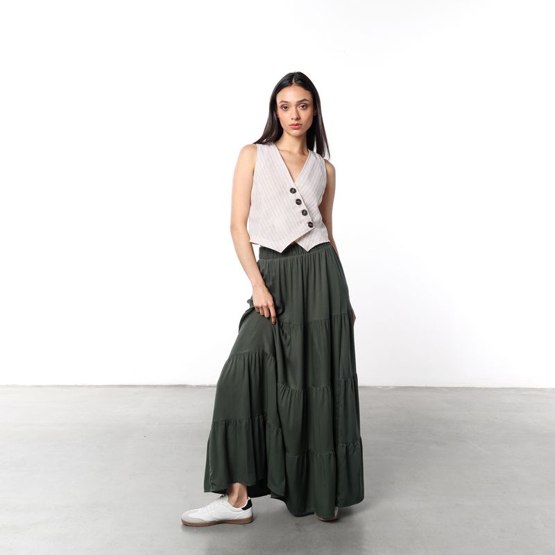 DENIMLAB - Falda Maxi Mujer con Estampado Denimlab