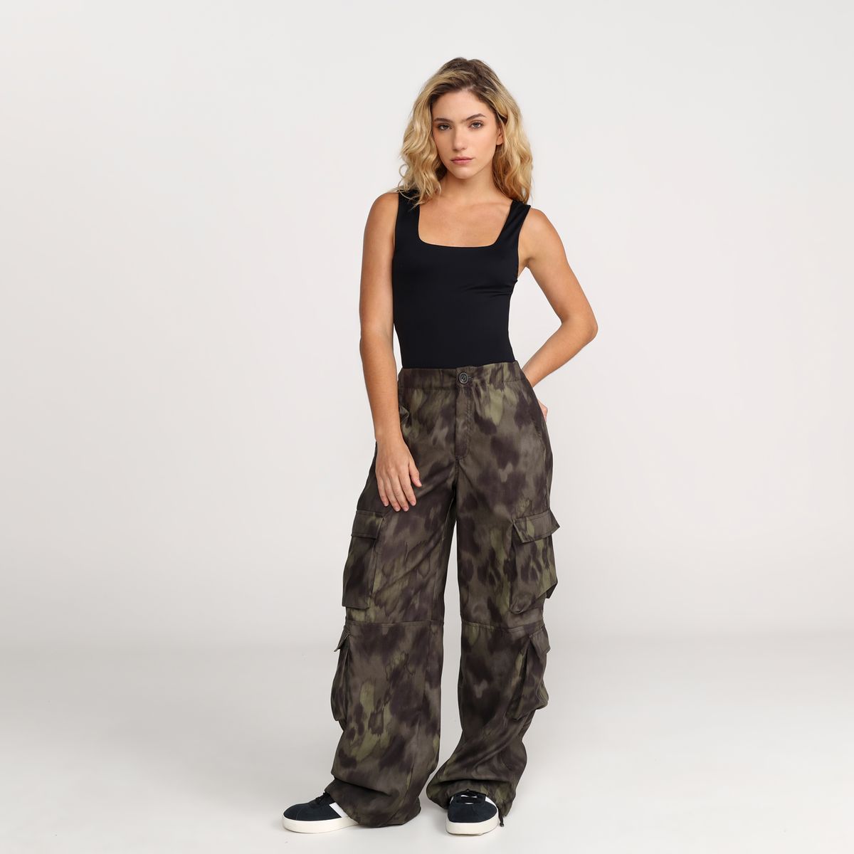 DENIMLAB - Pantalón Recto Mujer Tiro alto Denimlab