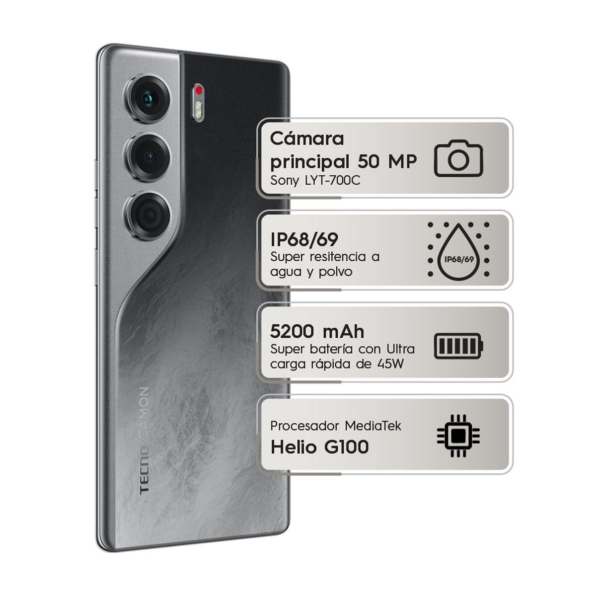 TECNO MOBILE - Celular Camon 40 Pro |4G |256 GB |8GB RAM