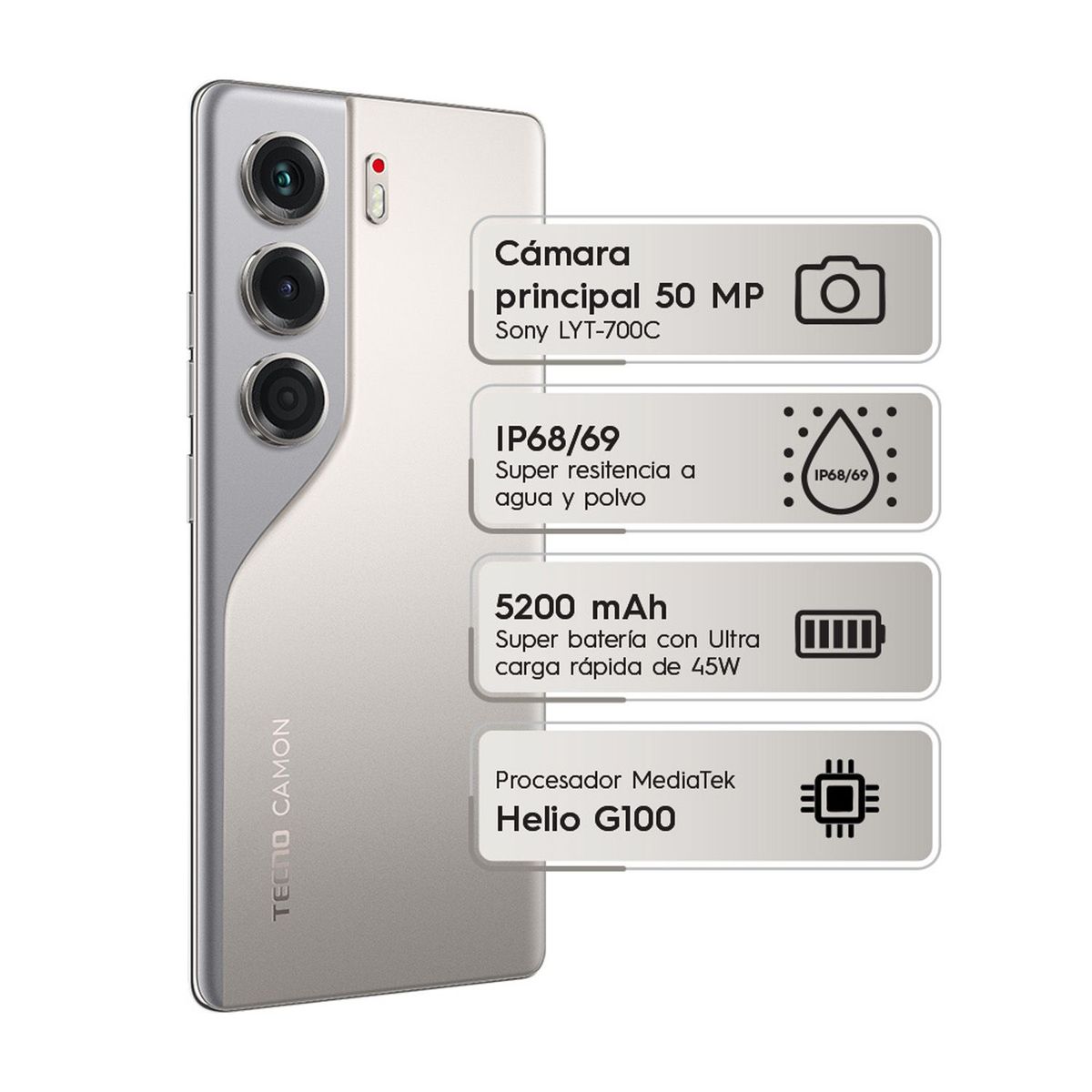 TECNO MOBILE - Celular Camon 40 Pro |4G |256 GB |8GB RAM