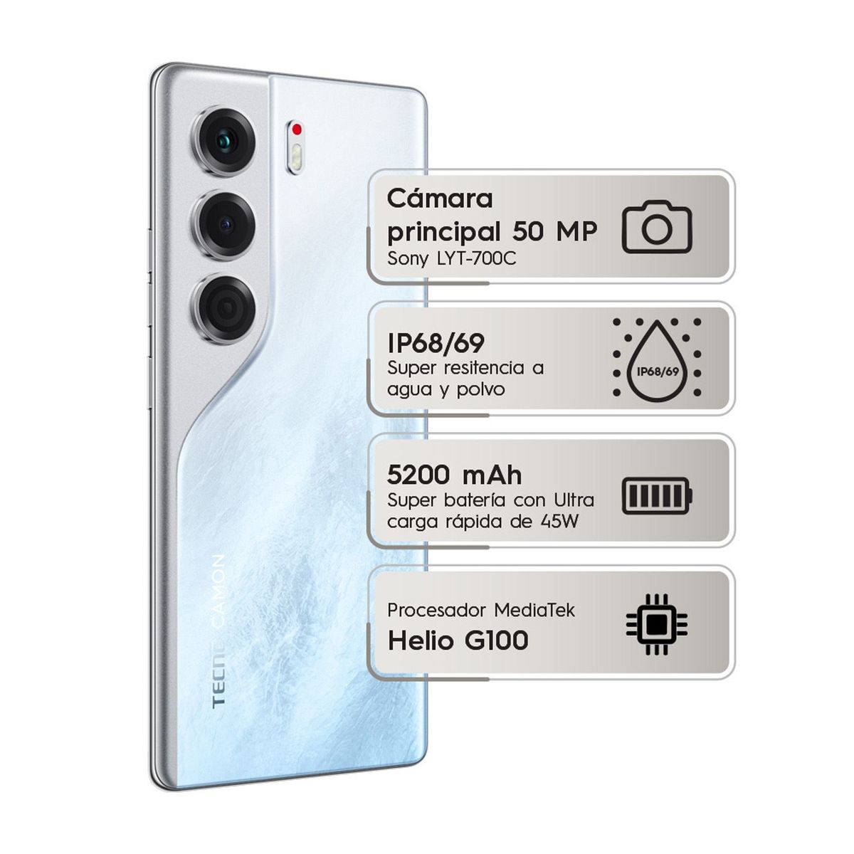 TECNO MOBILE - Celular Camon 40 Pro |4G |256 GB |8GB RAM