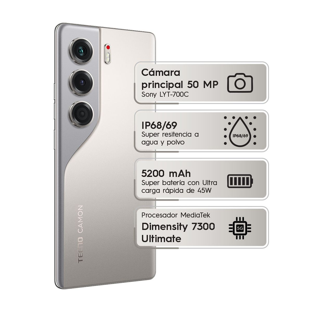 TECNO MOBILE - Celular Camon 40 Pro |5G |256 GB |8GB RAM