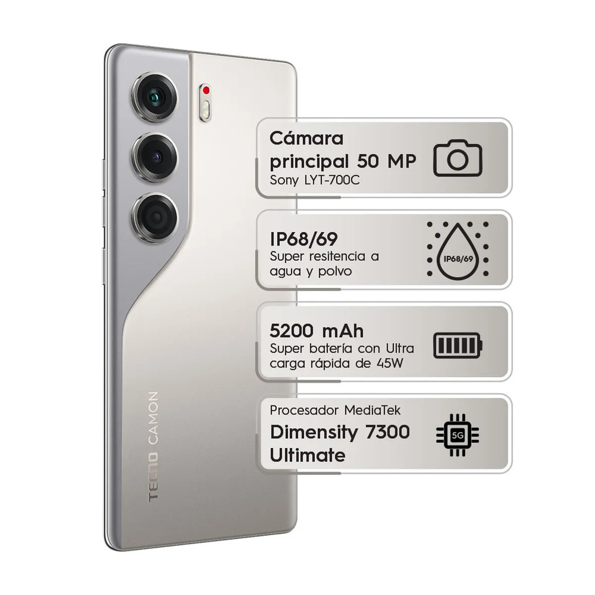 TECNO MOBILE - Celular Camon 40 Pro |5G |256 GB |8GB RAM