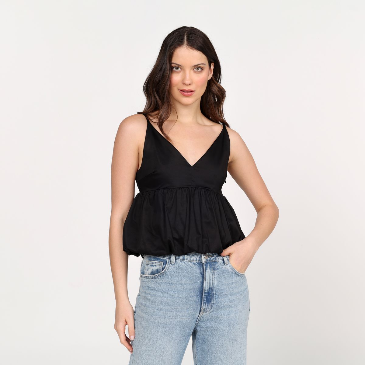 BASEMENT - Top Mujer Sin mangas de Algodón Basement 