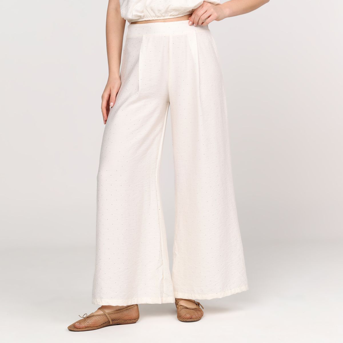 BASEMENT - Pantalón Recto Mujer Tiro alto Basement