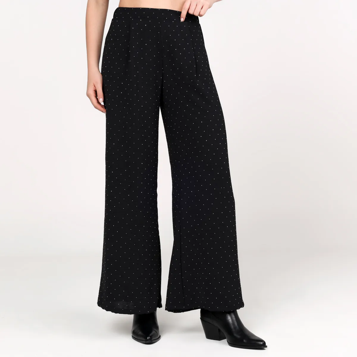 BASEMENT - Pantalón Recto Mujer Tiro alto Basement