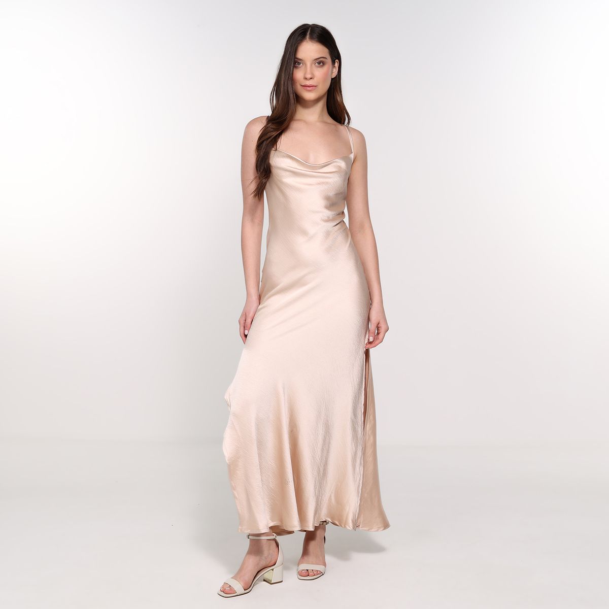 BASEMENT - Vestido Mujer Largo Casual Basement