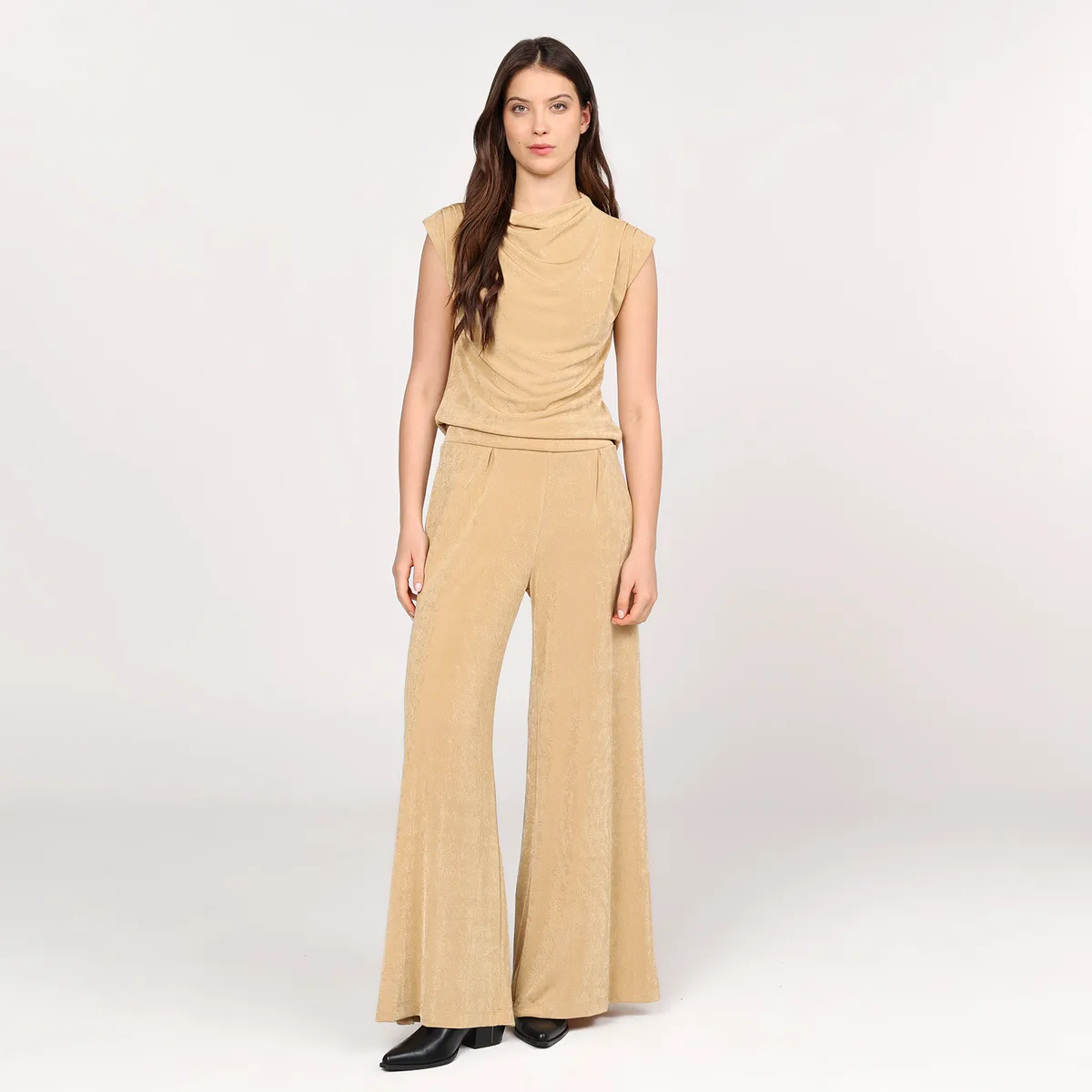 BASEMENT - Pantalón Palazzo Mujer Tiro alto Basement