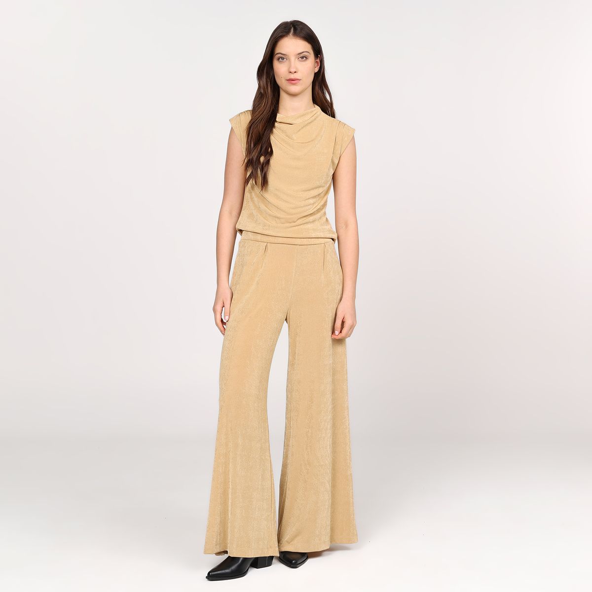 BASEMENT - Pantalón Palazzo Mujer Tiro alto Basement