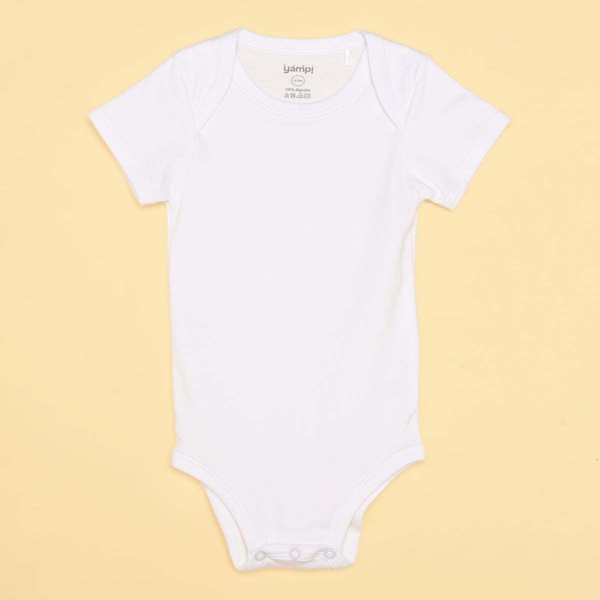 YAMP - Bodies para bebé Unisex Pack de 3 unidades Manga corta de Algodón peruano Yamp