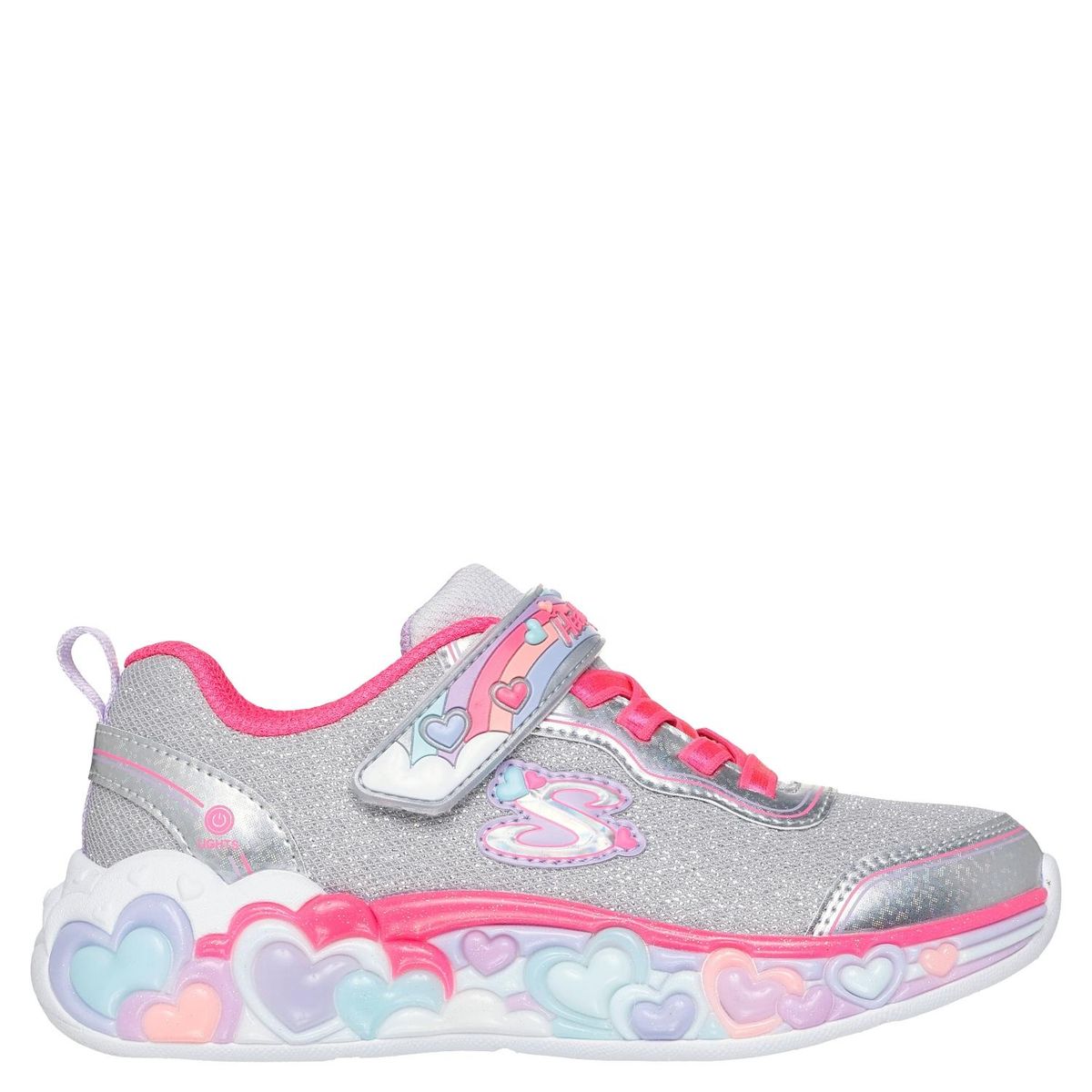 SKECHERS - Tenis moda Skechers Heart Lights Niña con Velcro