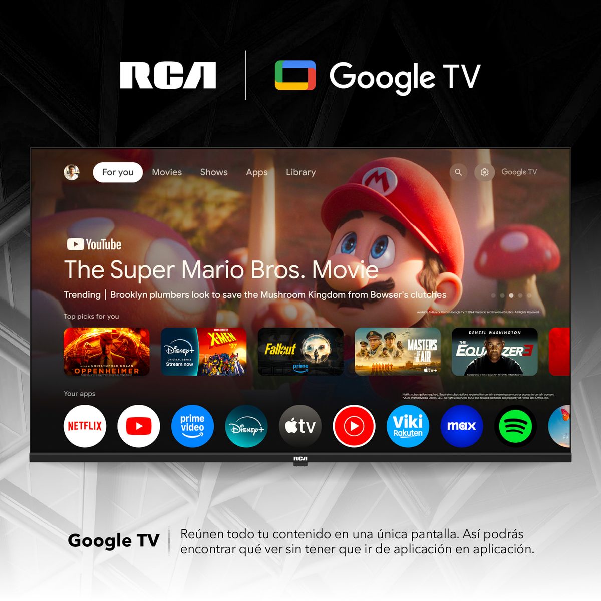 RCA - Televisor |RCA |43 Pulgadas |FHD (1.920 x 1.080) |LED |R43M-F4G