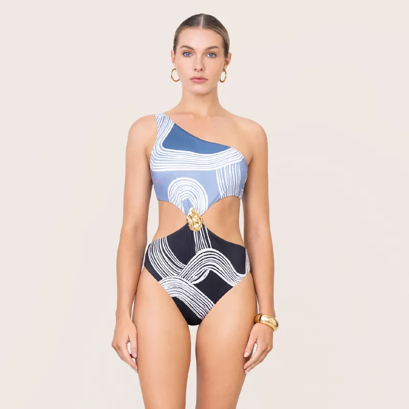 ONDA DE MAR - Vestido de Baño Trikini ALENA Onda de Mar