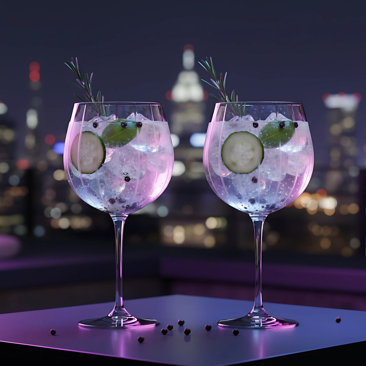 RCR - Copa de cristal RCR: para ginebra 2 piezas