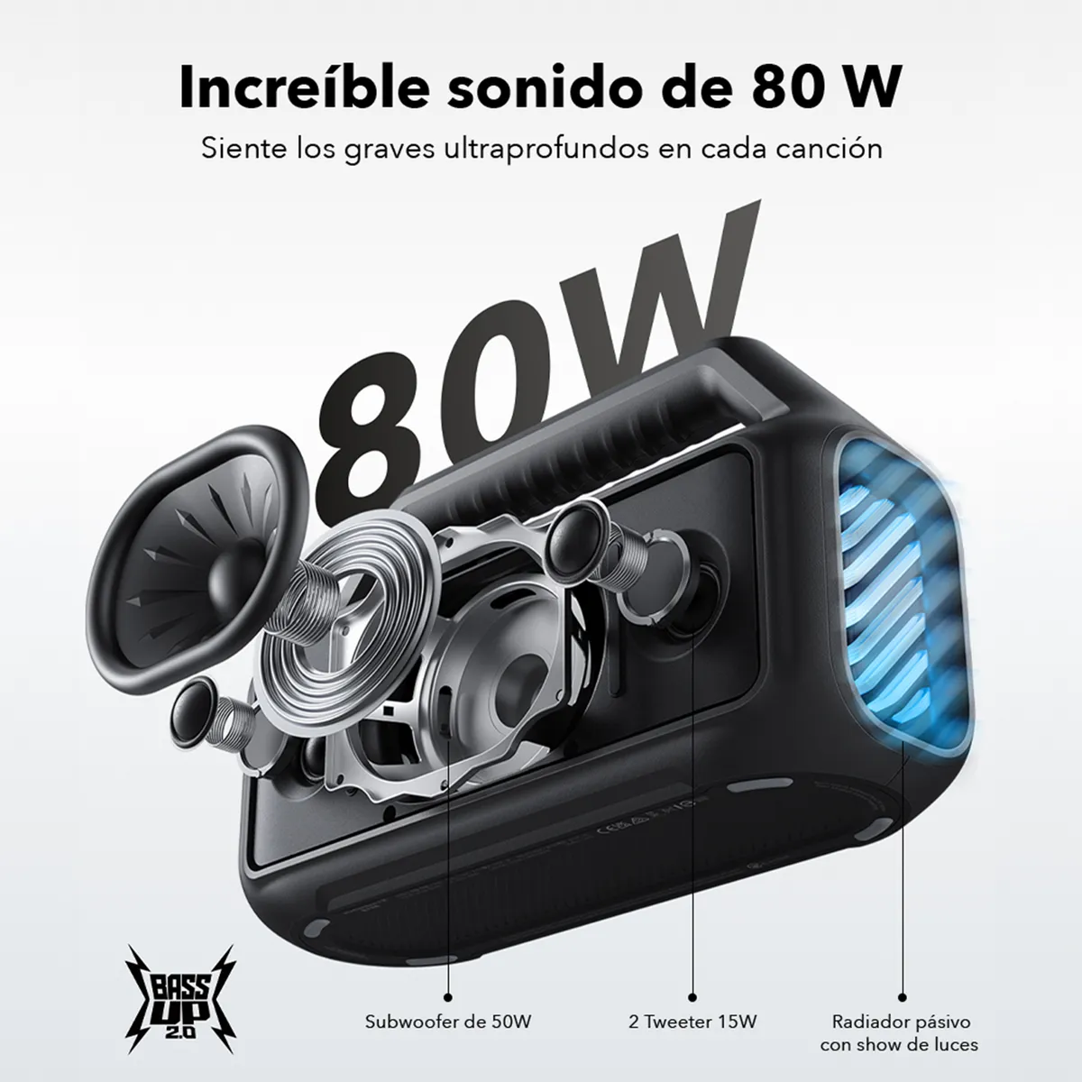 SOUNDCORE - Parlante Bluetooth Soundcore  BOOM 2 BLACK Bluetooth