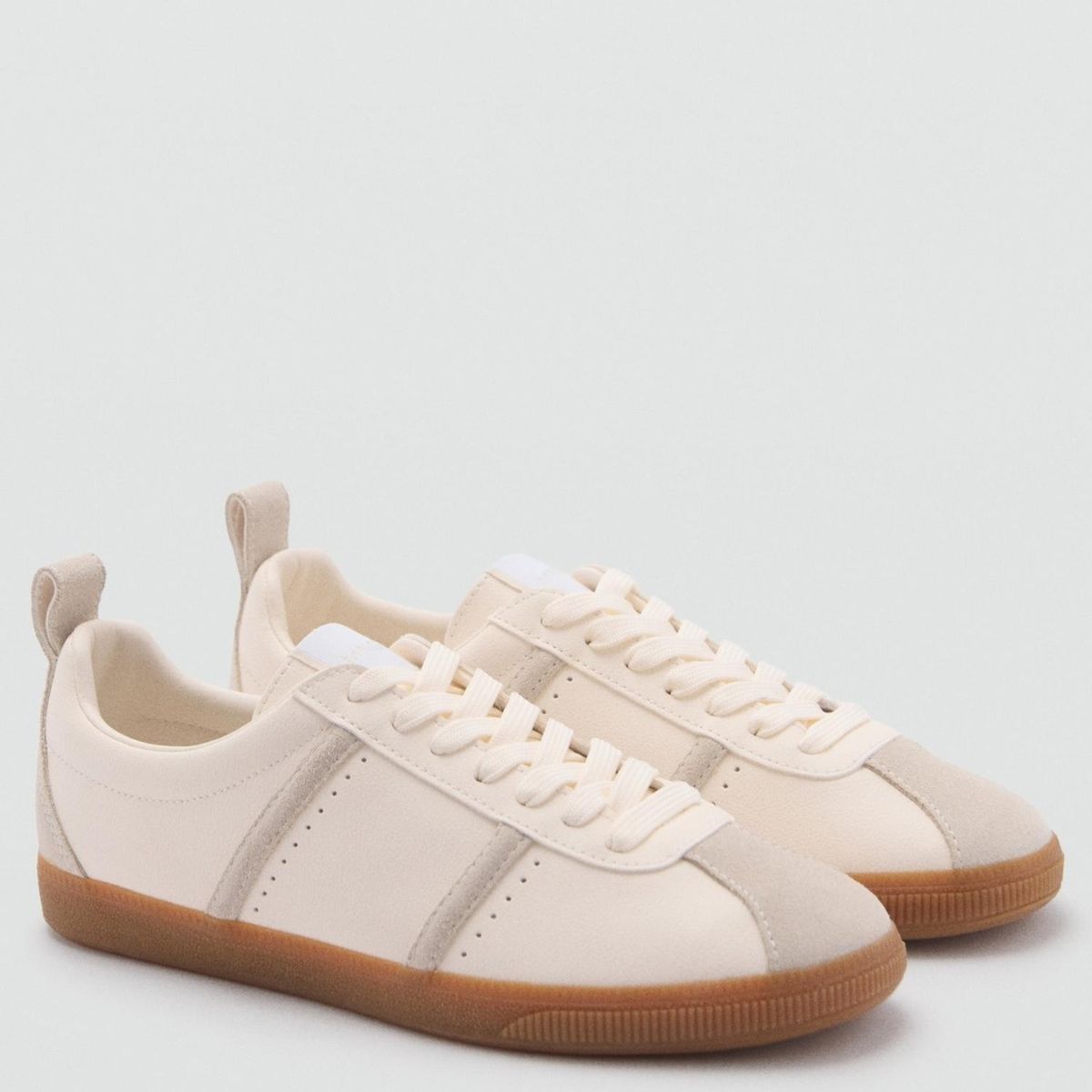 MANGO - Tenis Mango Moda Win Mujer Blancos