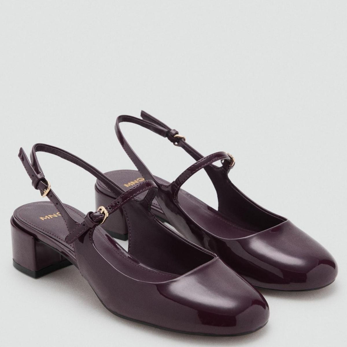 MANGO - Tacones Mango Mujercon tacón Cuadrado Ada 