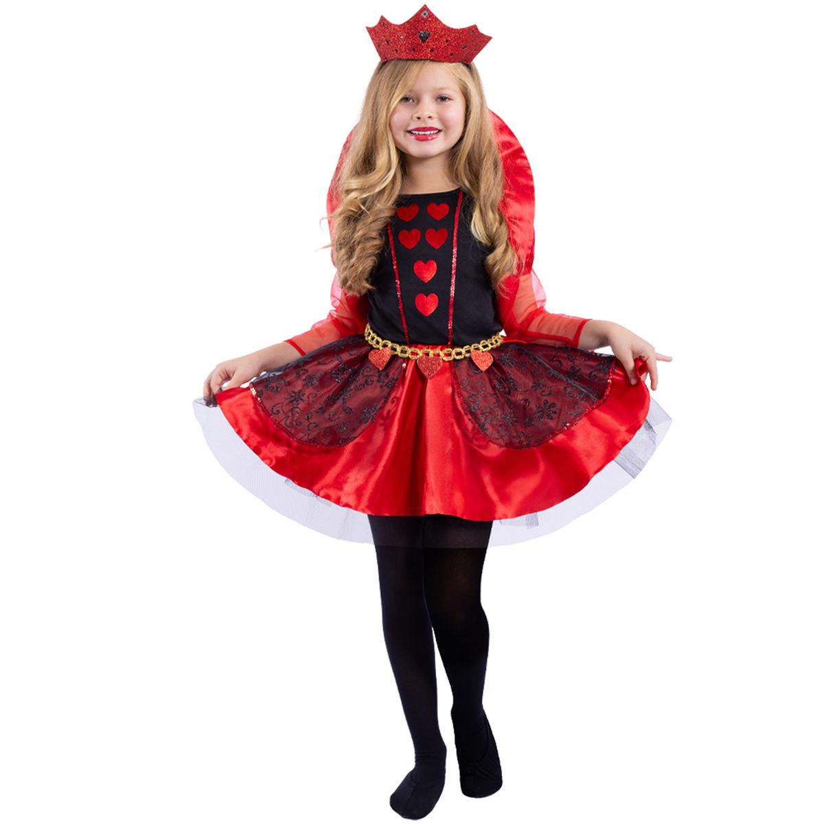 FANTASTIC NIGHT - Disfraz para niña Reina Roja fantasía