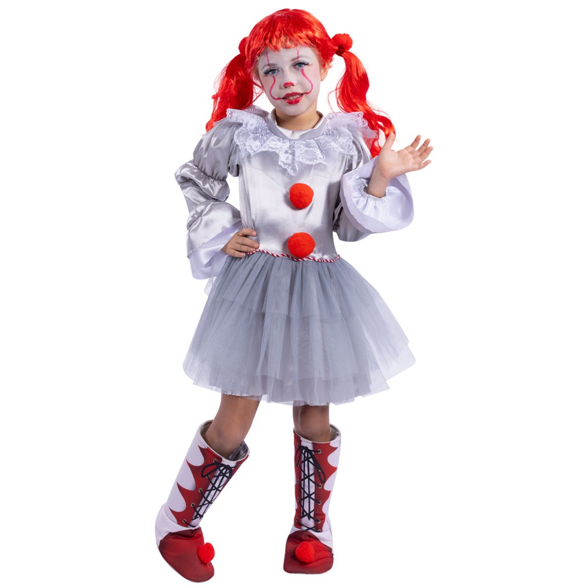 FANTASTIC NIGHT - Disfraz para niña payasita feliz fantasía