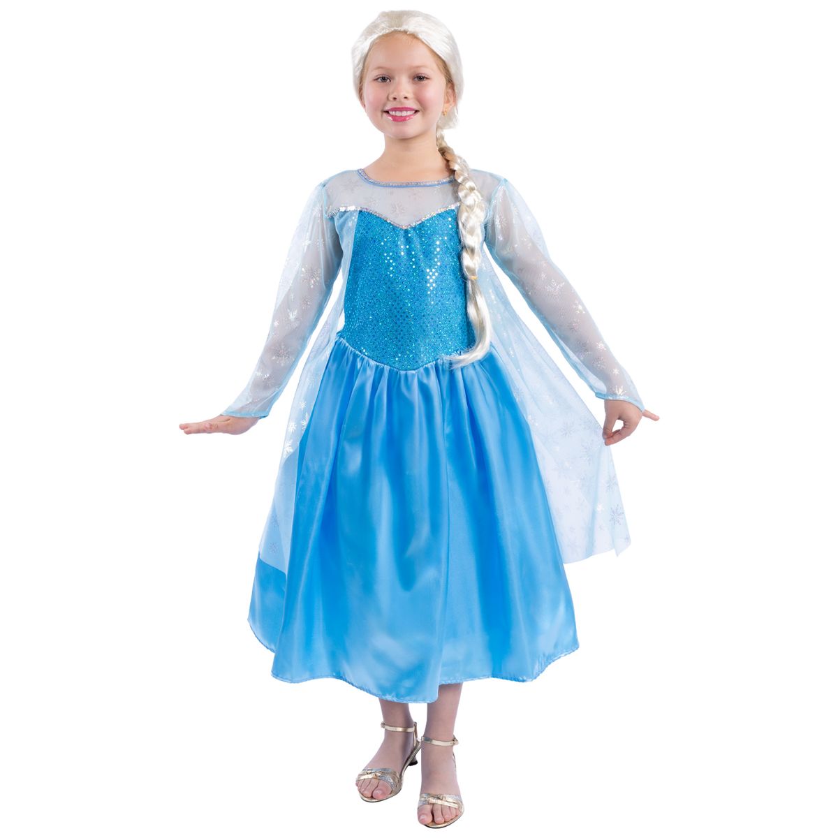 FANTASTIC NIGHT - Disfraz para niña princesa de hielo fantasía