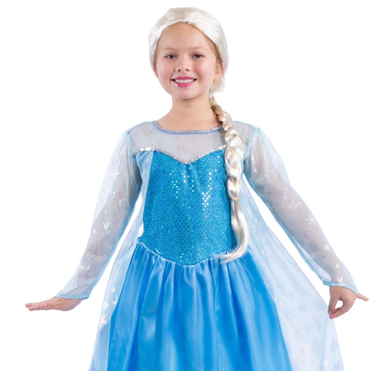 FANTASTIC NIGHT - Disfraz para niña princesa de hielo fantasía