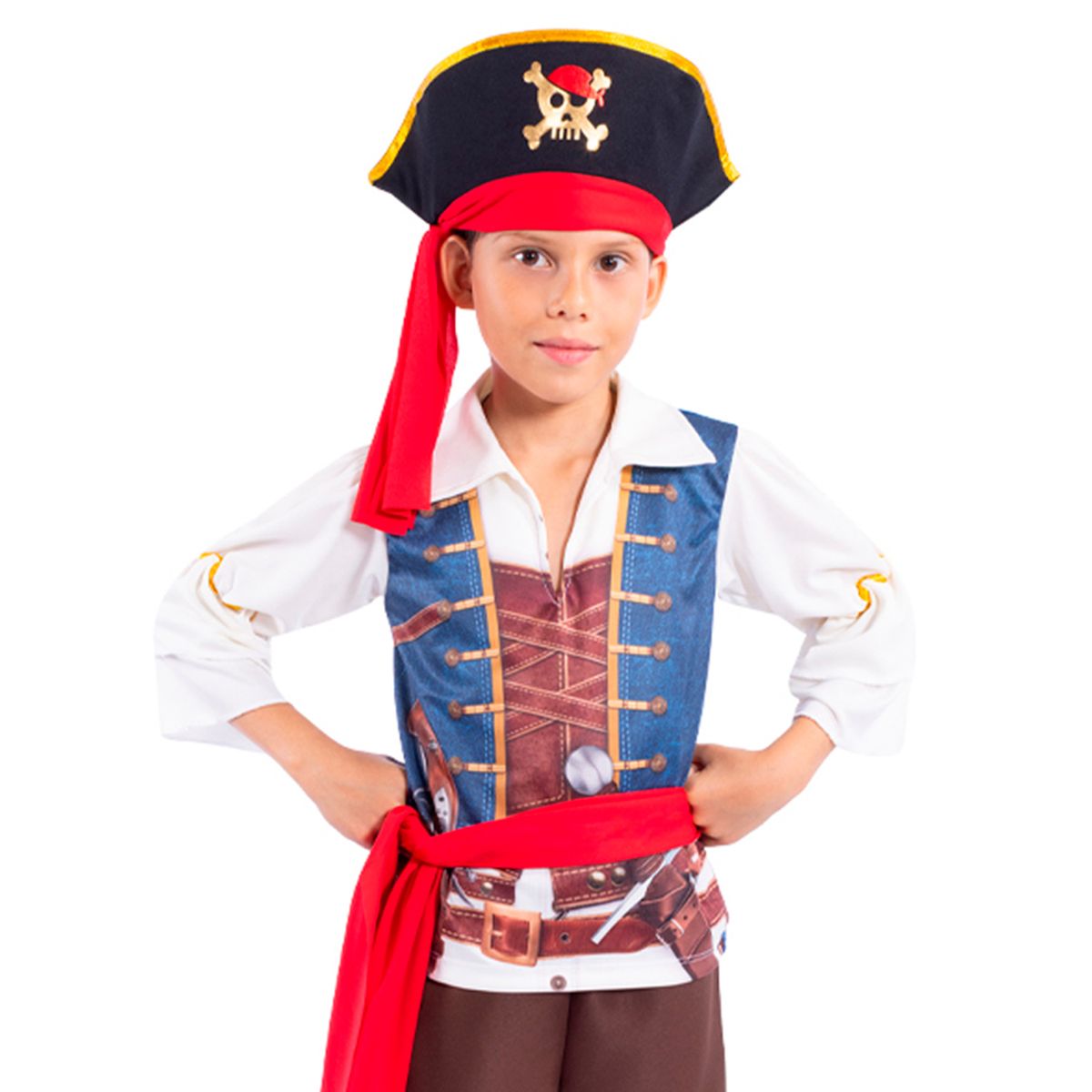 FANTASTIC NIGHT - Disfraz para niño capitán pirata fantasía