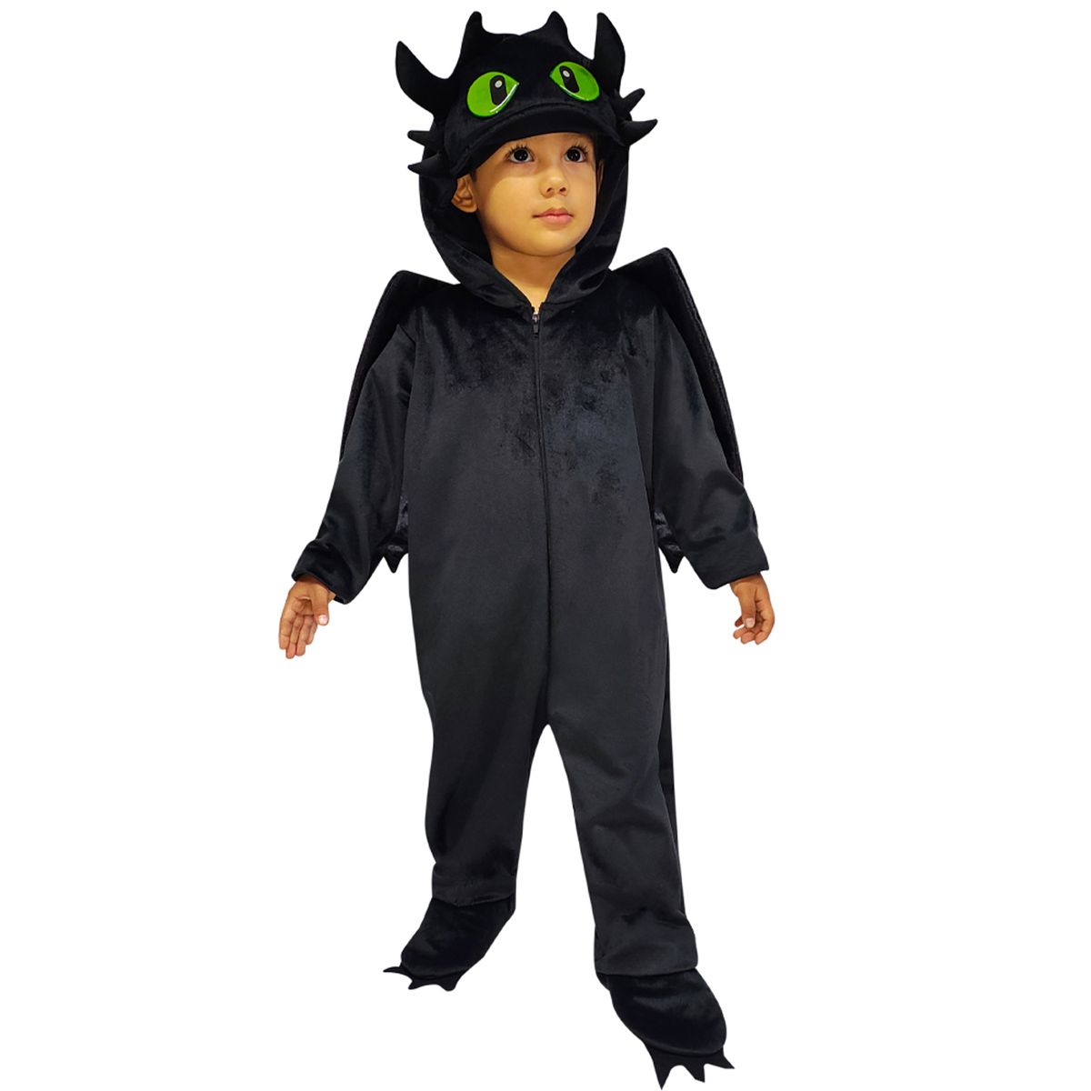 FANTASTIC NIGHT - Disfraz para niño dragón negro fantasía