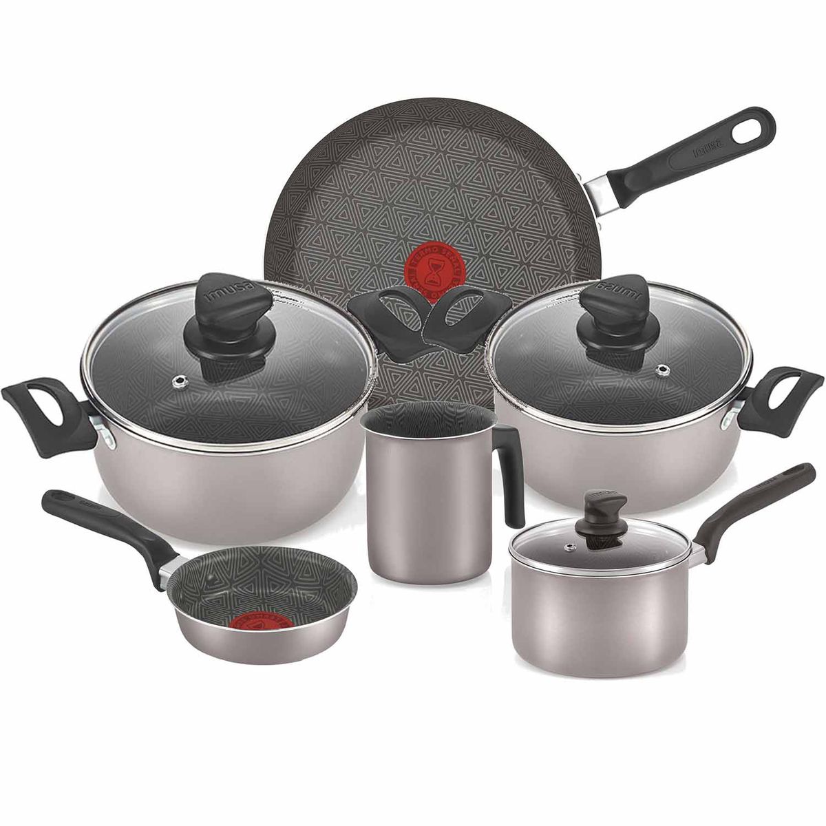 IMUSA - Juego de ollas Imusa: Talent Bateria Antiadherente 9 piezas