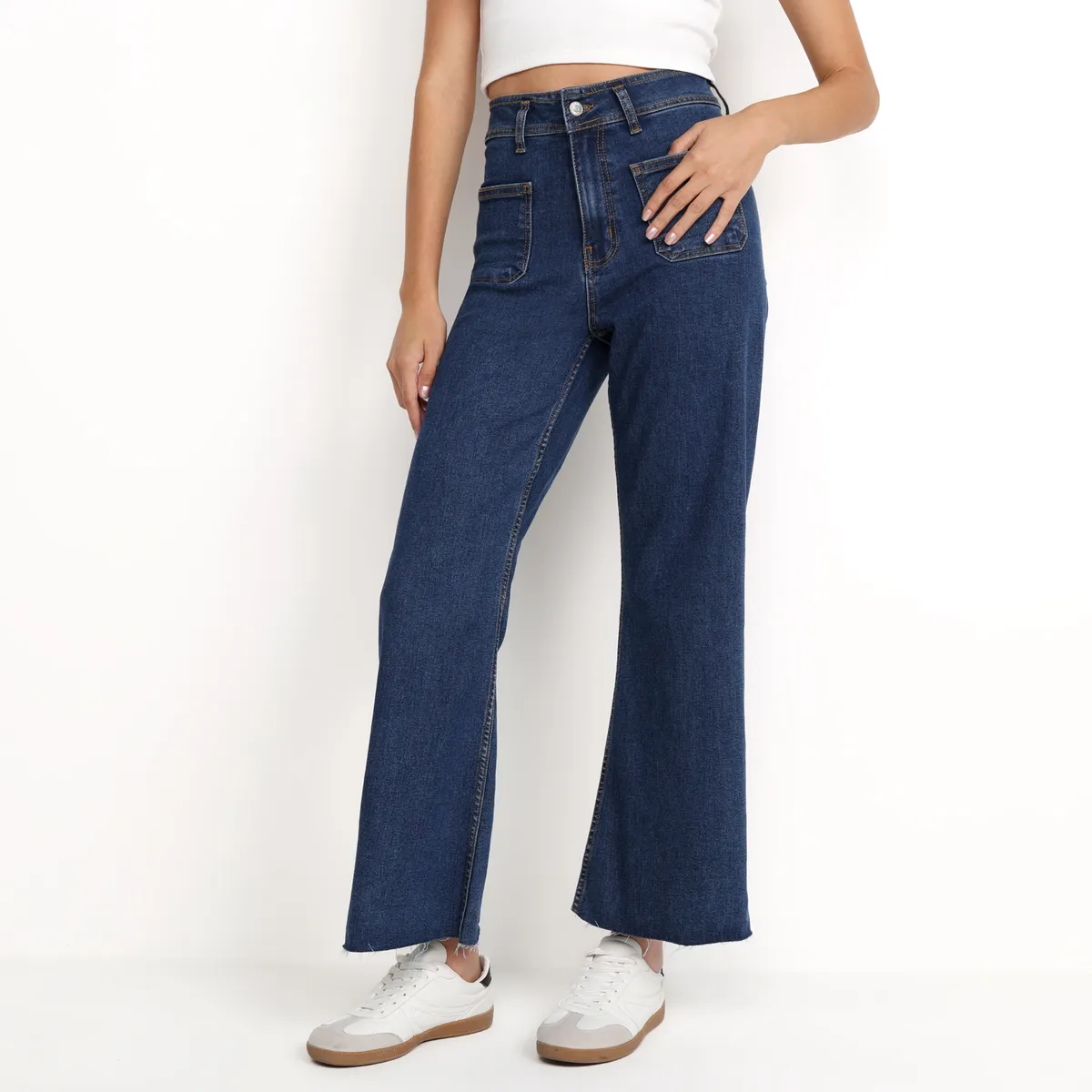 SYBILLA - Jean Culotte Mujer Tiro alto Sybilla