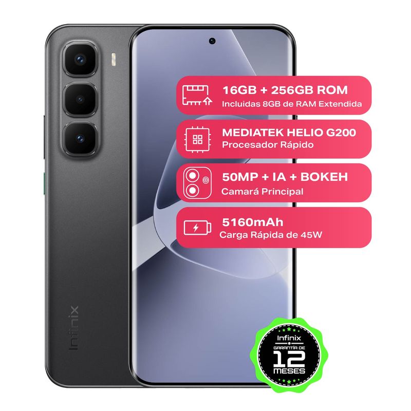 INFINIX - Celular HOT 60 PRO+ |4G |256 GB |8GB RAM