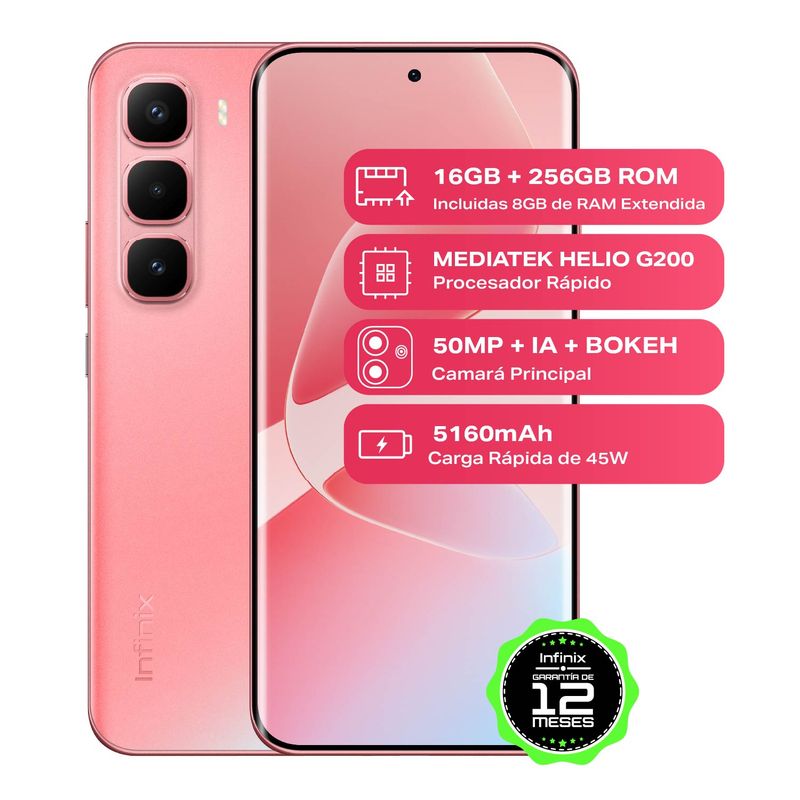 INFINIX - Celular HOT 60 PRO+ |4G |256 GB |8GB RAM