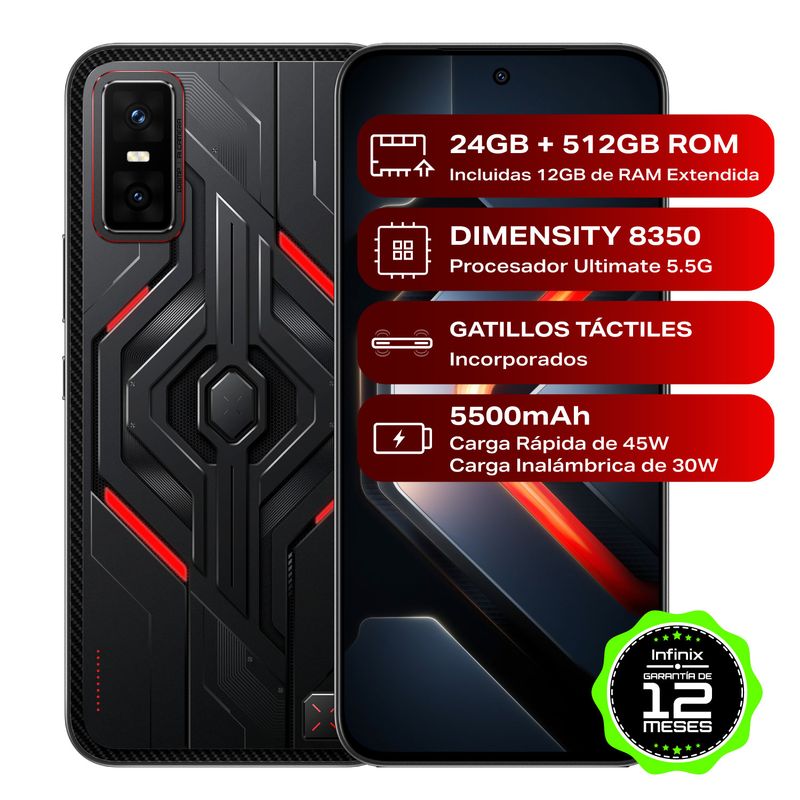INFINIX - Celular GT 30 PRO |5G |512 GB |12GB RAM