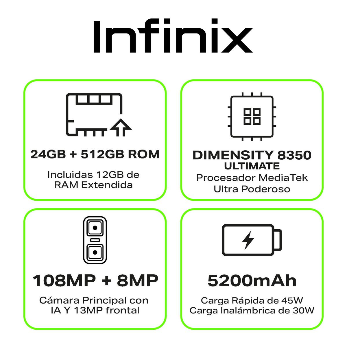 INFINIX - Celular GT 30 PRO |5G |512 GB |12GB RAM
