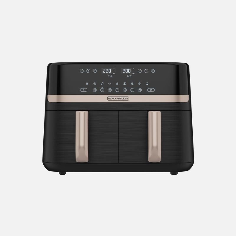 BLACK+DECKER - Freidora de Aire B+D 9lt doble cesta AFBD92