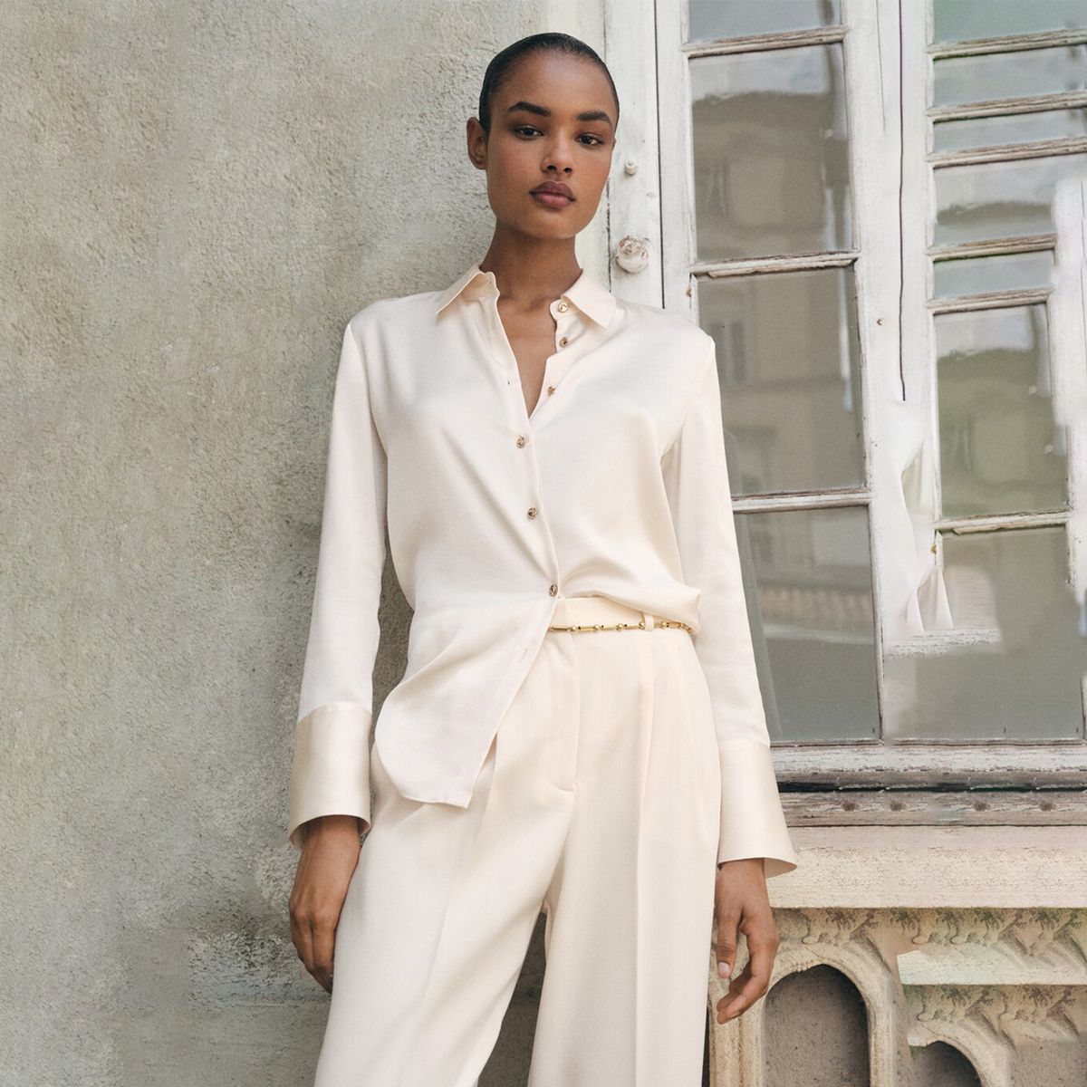 MANGO - Camisa Mujer Manga larga MANGO