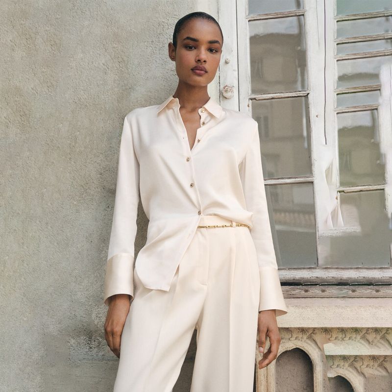 MANGO - Camisa Mujer Manga larga MANGO