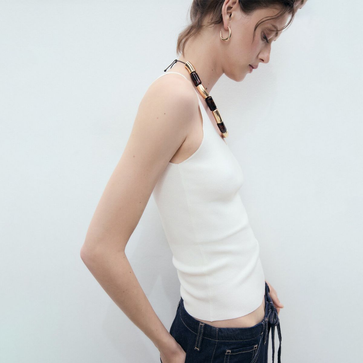 MANGO - Top esqueleto Mujer Sin mangas MANGO