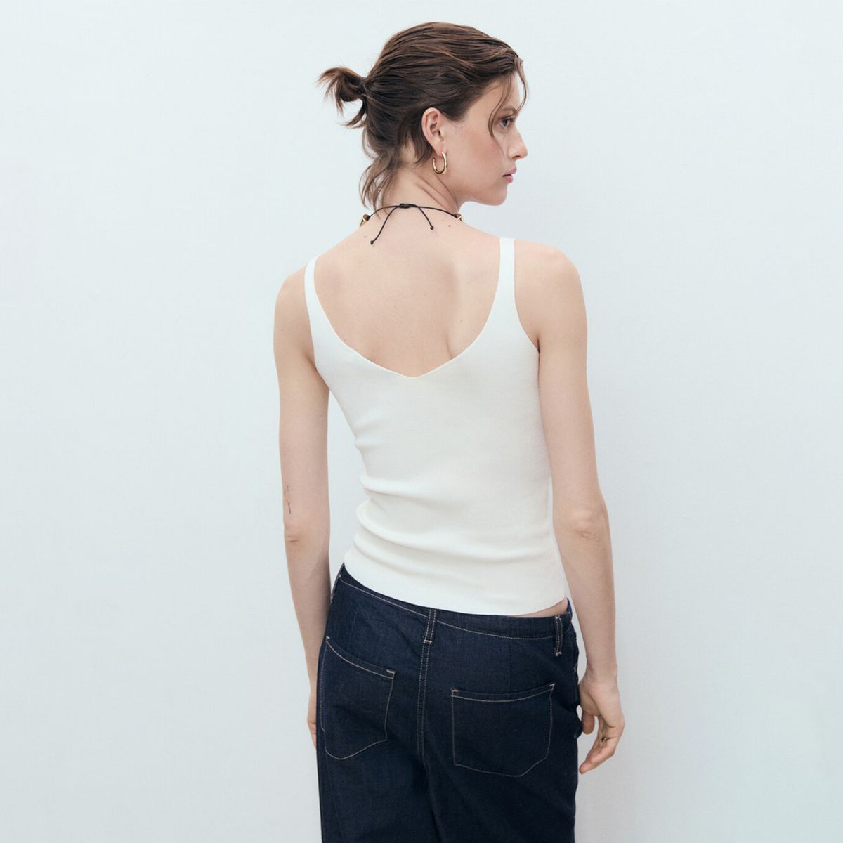 MANGO - Top esqueleto Mujer Sin mangas MANGO