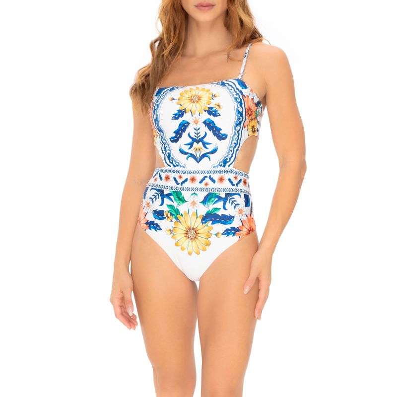 MILONGA - Vestido de baño Trikini con flores Dolce Vita Milonga