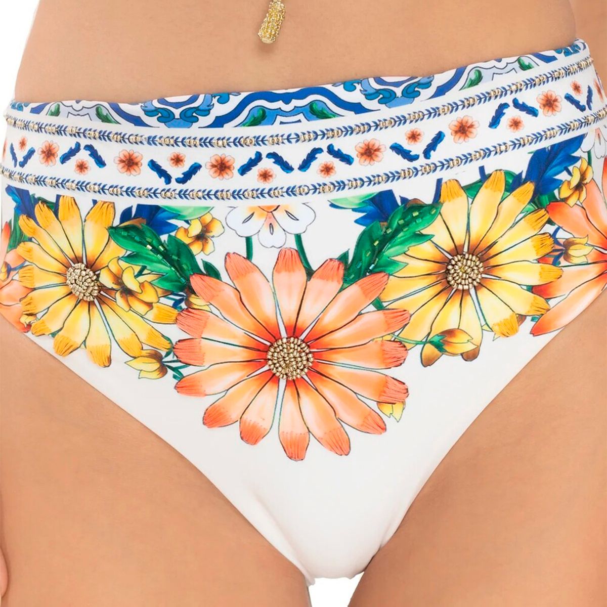 MILONGA - Panty de vestido de baño con flores Dolce Vita Milonga