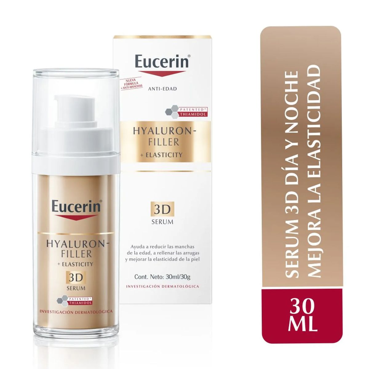 EUCERIN - Tratamiento antiedad Serum Hyaluron-Filler Elasticity 3D Eucerin Para Todo tipo de piel 30 ml