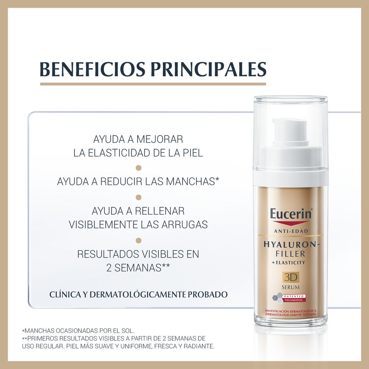 EUCERIN - Tratamiento antiedad Serum Hyaluron-Filler Elasticity 3D Eucerin Para Todo tipo de piel 30 ml