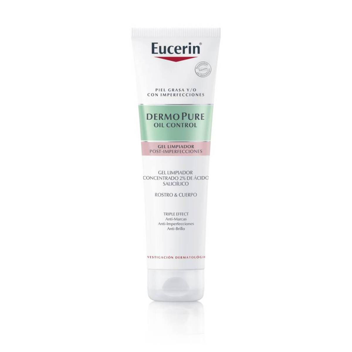 EUCERIN - Limpiador Dermopure Oil Control Triple Effect Eucerin Para Piel Mixta 150 ml