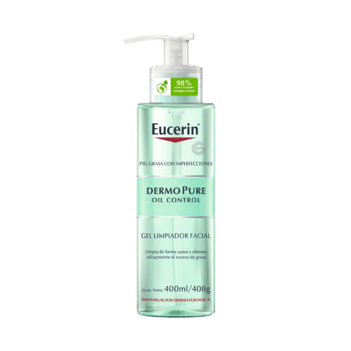 EUCERIN - Limpiador Gel Facial Dermopure Oil Control Eucerin Para Piel Grasa 400 ml