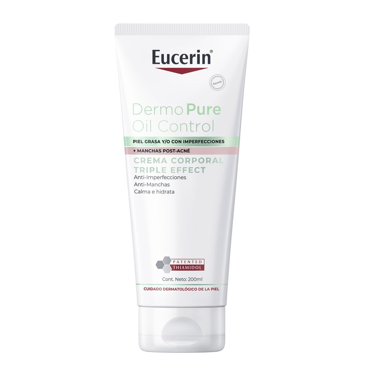 EUCERIN - Hidratante corporal Dermopure Triple Effect Crema Corporal Eucerin Para Piel Grasa 200 ml