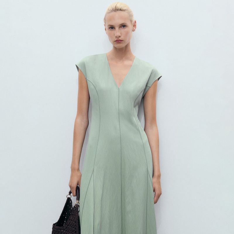 MANGO - Vestido Mujer Medio Casual MANGO