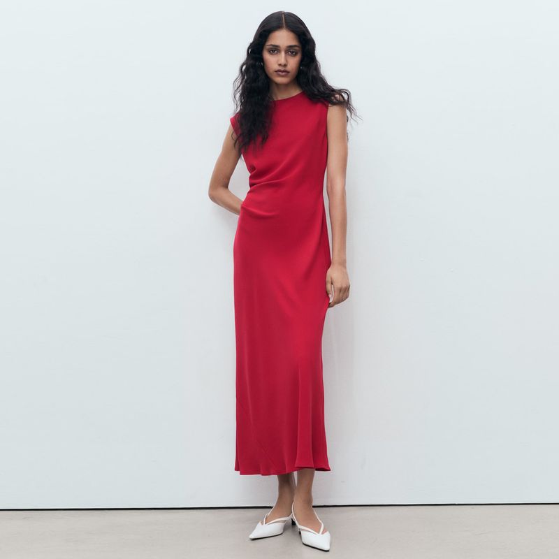 MANGO - Vestido Mujer Medio Casual MANGO