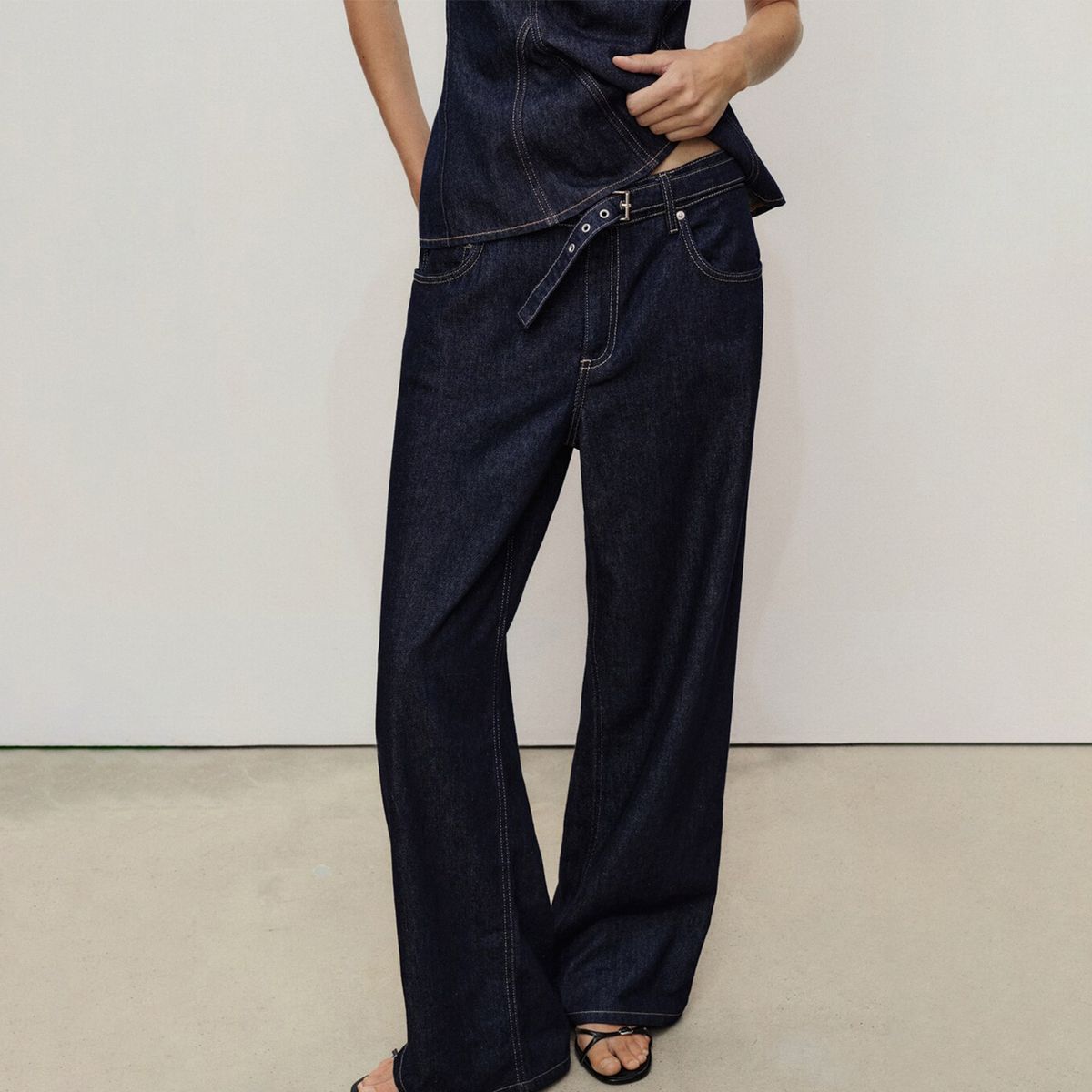 MANGO - Jean Recto Mujer Tiro medio MANGO