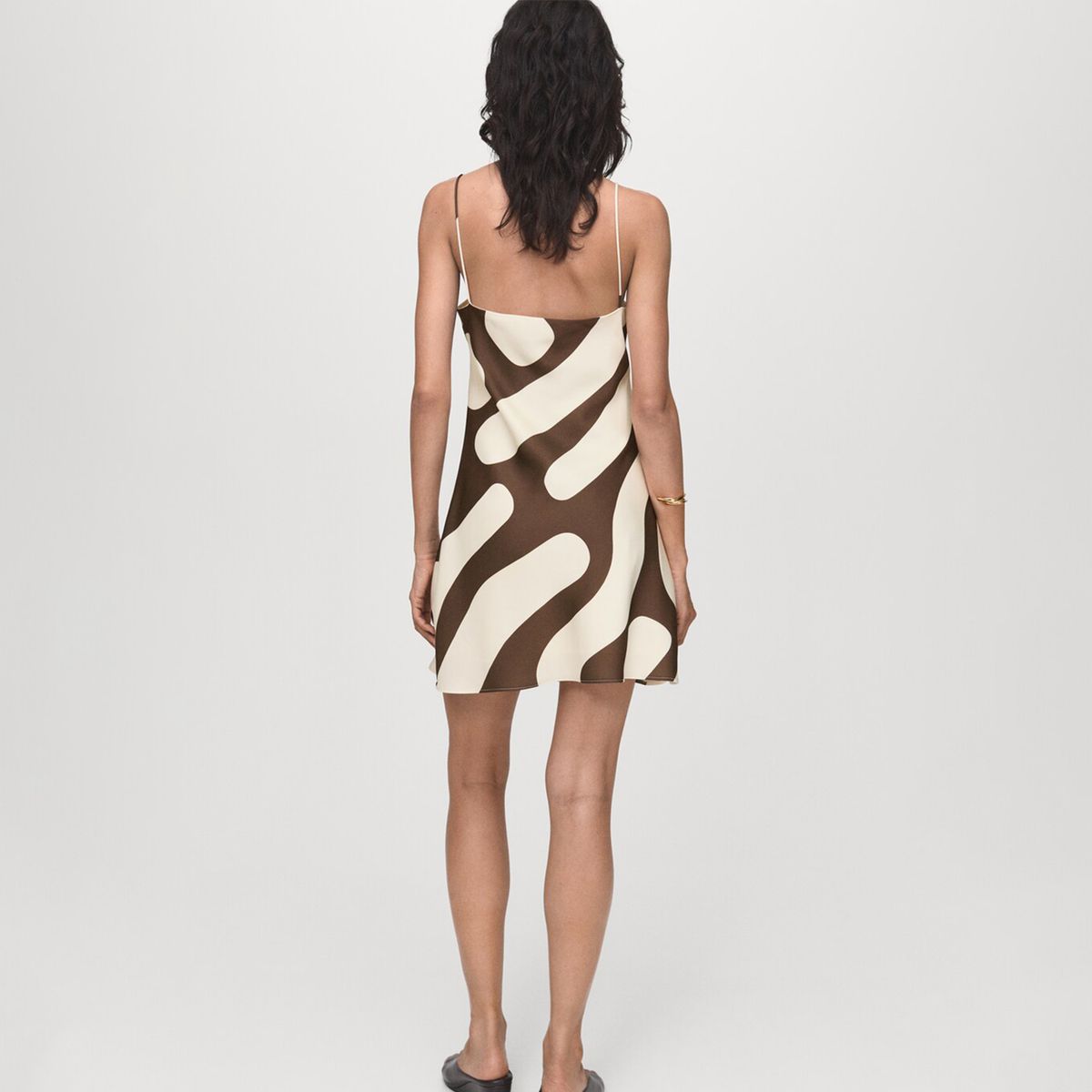 MANGO - Vestido Mujer Corto Casual con Estampado MANGO