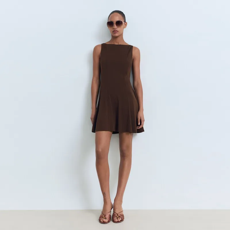 MANGO - Vestido Mujer Corto Casual de Algodón MANGO